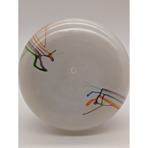 Kosta Boda Signed Bertil Vallien 80s "Rainbow Series" Stripe Glass Vase Flowers - Picture 7 of 15